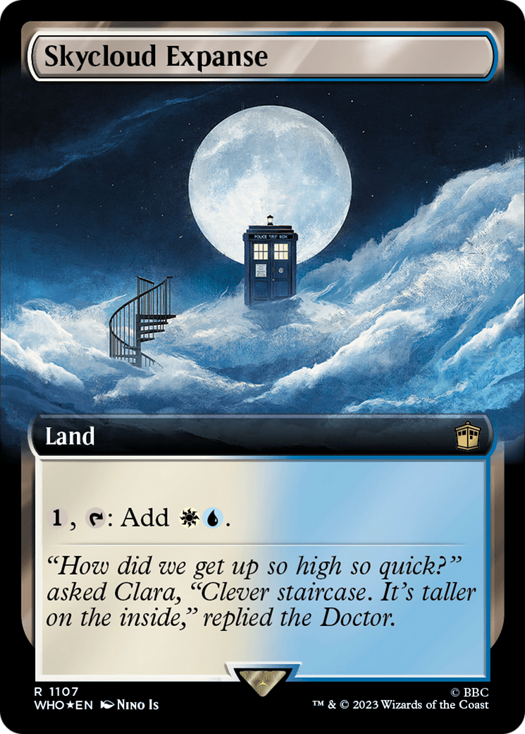 Skycloud Expanse (Extended Art) (Surge Foil) [Doctor Who] | Dumpster Cat Games