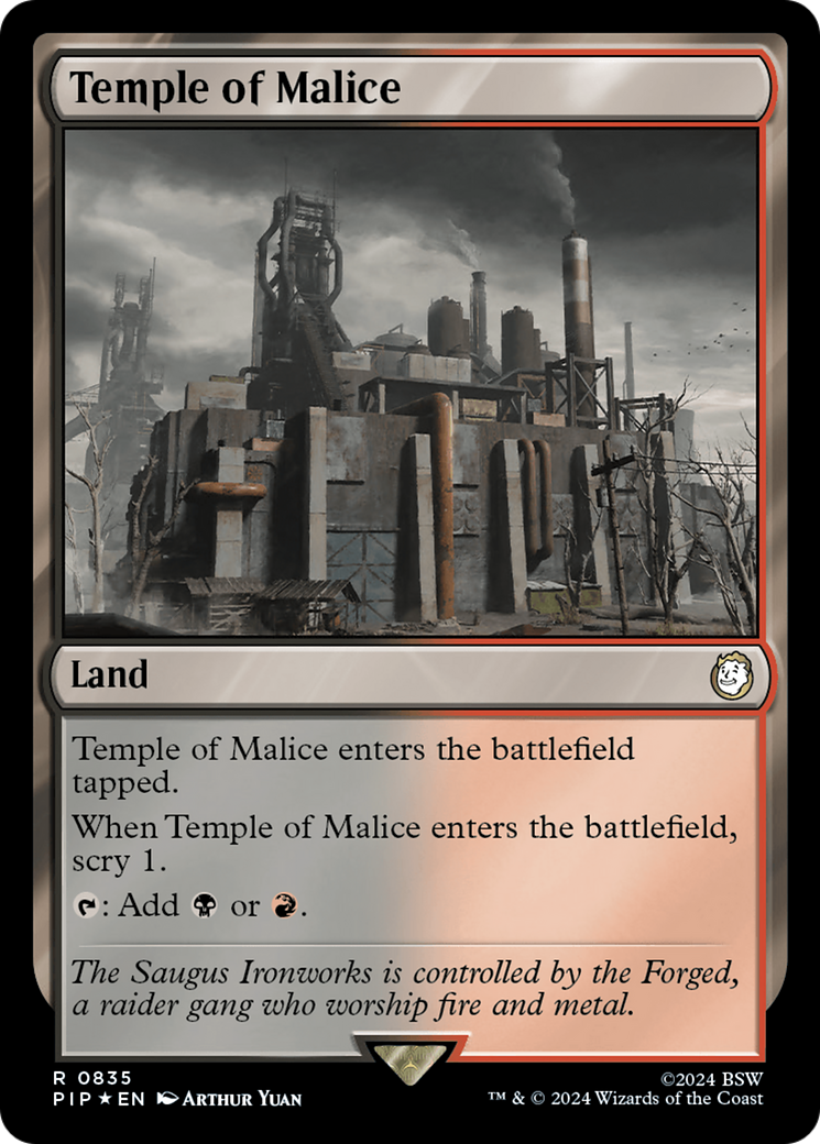 Temple of Malice (Surge Foil) [Fallout] | Dumpster Cat Games
