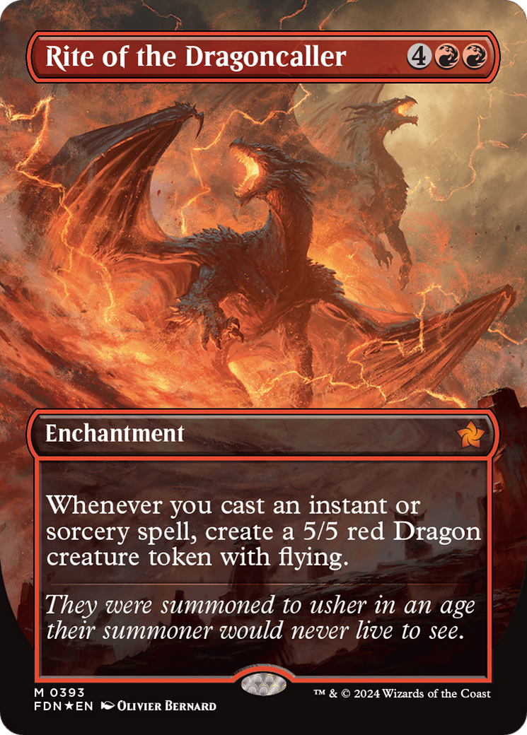 Rite of the Dragoncaller (Mana Foil) [Foundations] | Dumpster Cat Games