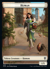 Spider // Human Double-Sided Token [Commander Legends: Battle for Baldur's Gate Tokens] | Dumpster Cat Games
