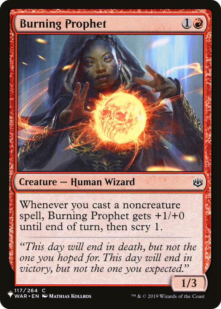 Burning Prophet [The List] | Dumpster Cat Games