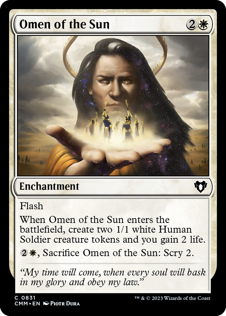 Omen of the Sun [Commander Masters] | Dumpster Cat Games