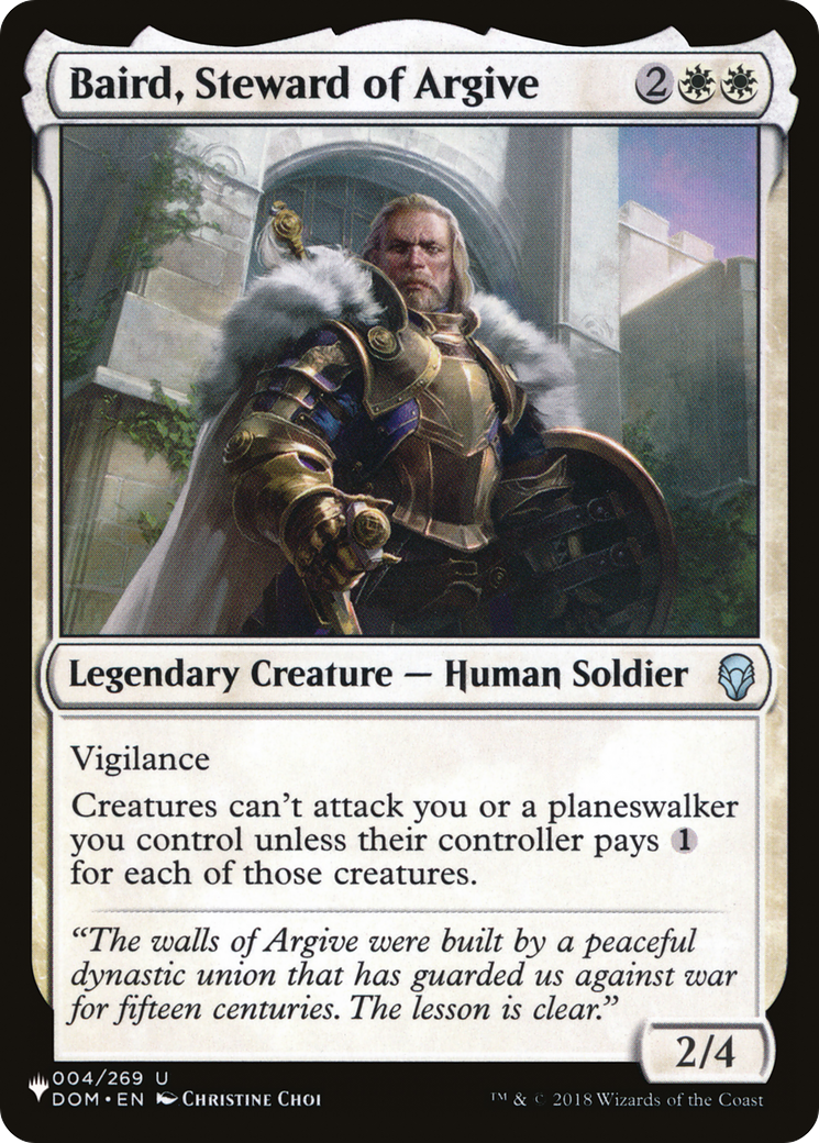 Baird, Steward of Argive [The List] | Dumpster Cat Games
