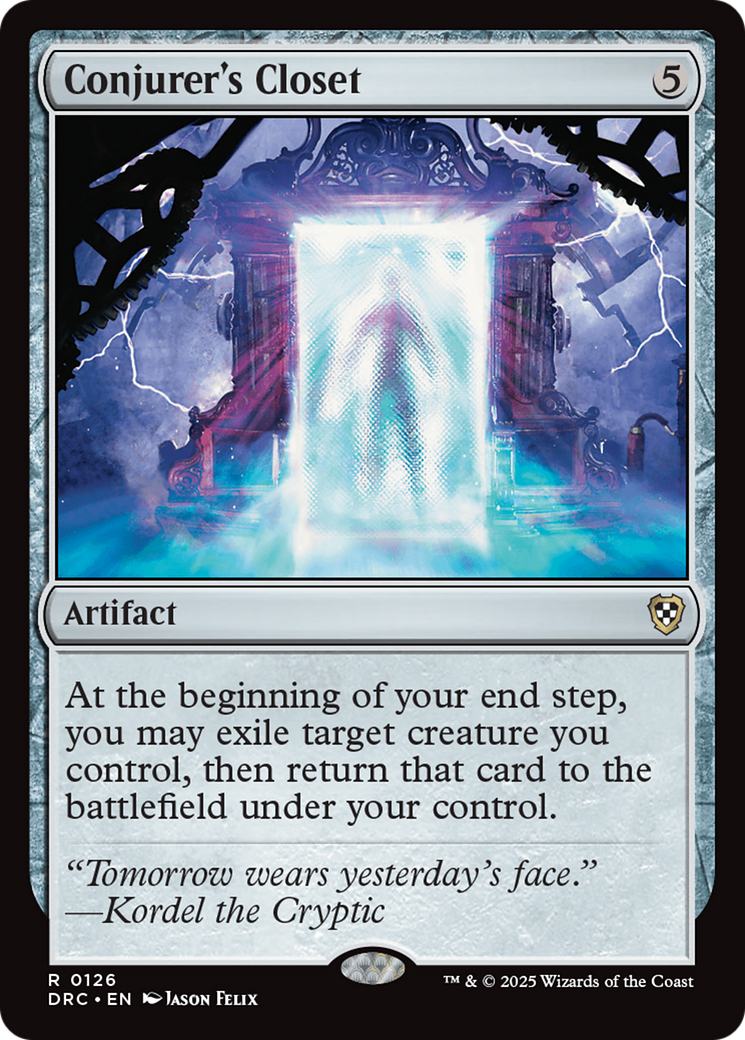 Conjurer's Closet [Aetherdrift Commander] | Dumpster Cat Games