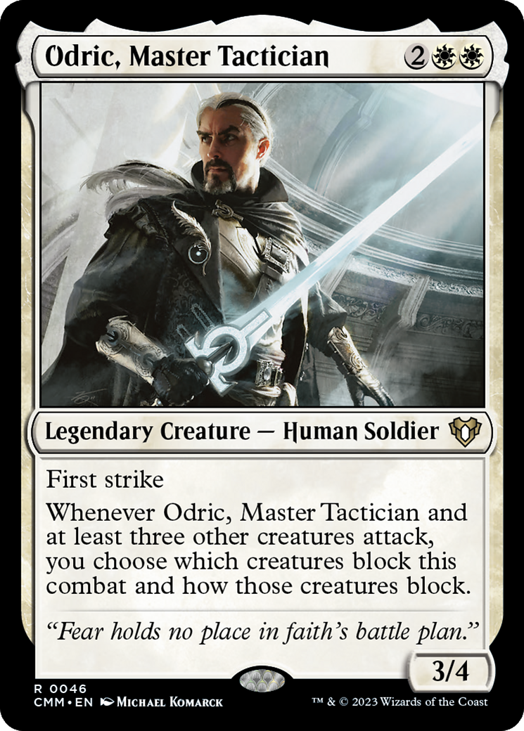 Odric, Master Tactician [Commander Masters] | Dumpster Cat Games
