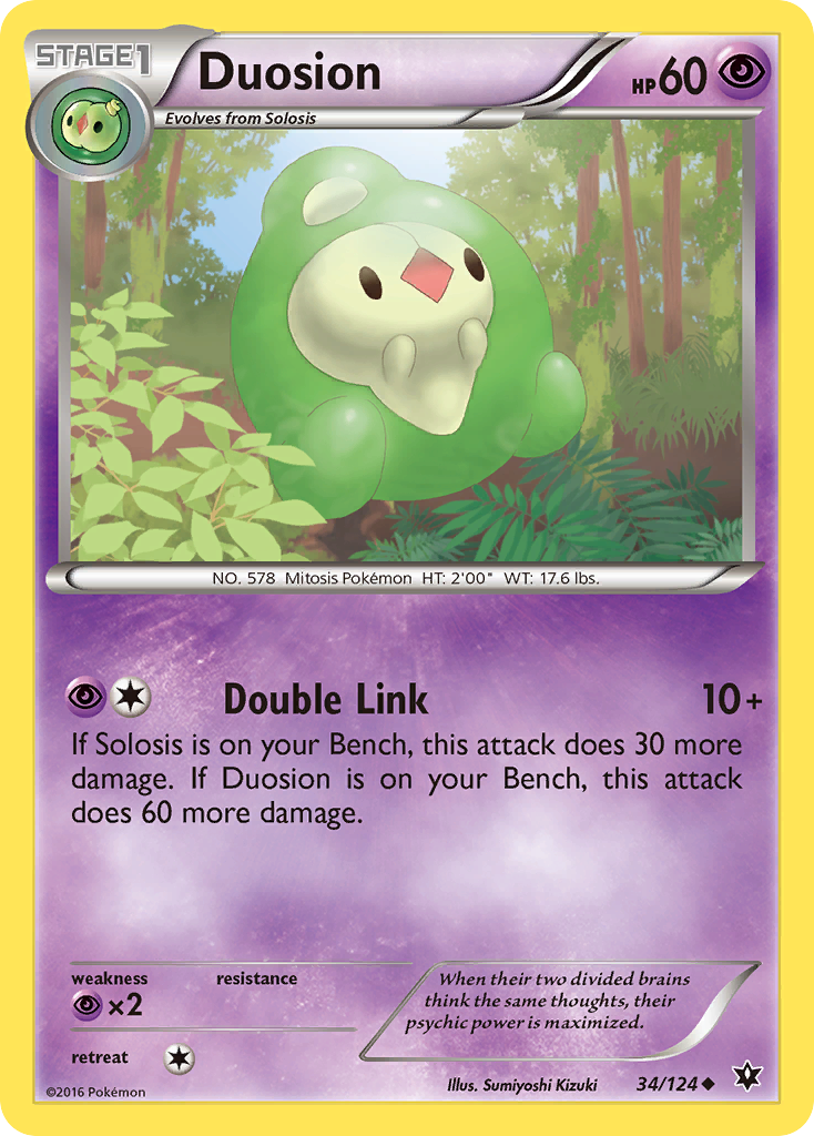 Duosion (34/124) [XY: Fates Collide] | Dumpster Cat Games