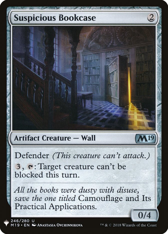 Suspicious Bookcase [Mystery Booster] | Dumpster Cat Games