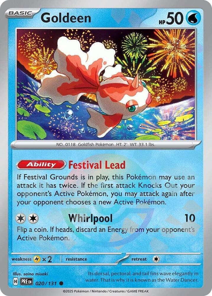 Goldeen (020/131) (Poke Ball Pattern) [Scarlet & Violet: Prismatic Evolutions] | Dumpster Cat Games