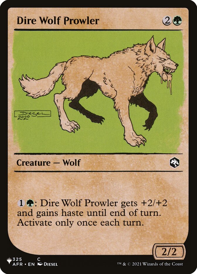 Dire Wolf Prowler (Showcase) [The List] | Dumpster Cat Games