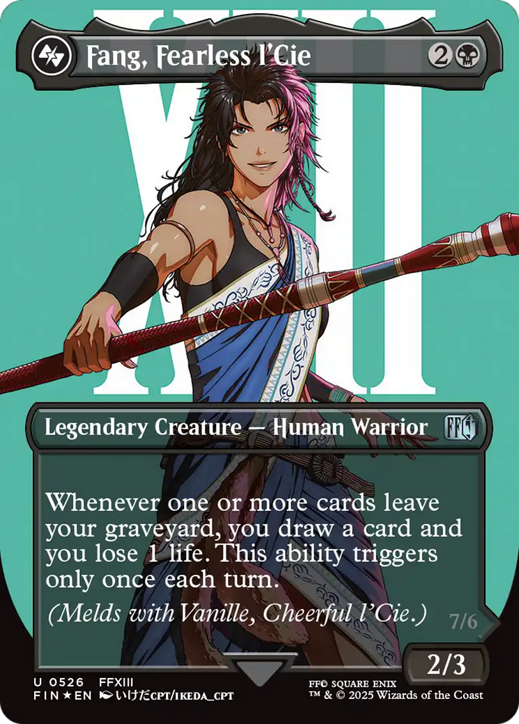 Fang, Fearless l'Cie (Borderless) (Surge Foil) [FINAL FANTASY] | Dumpster Cat Games