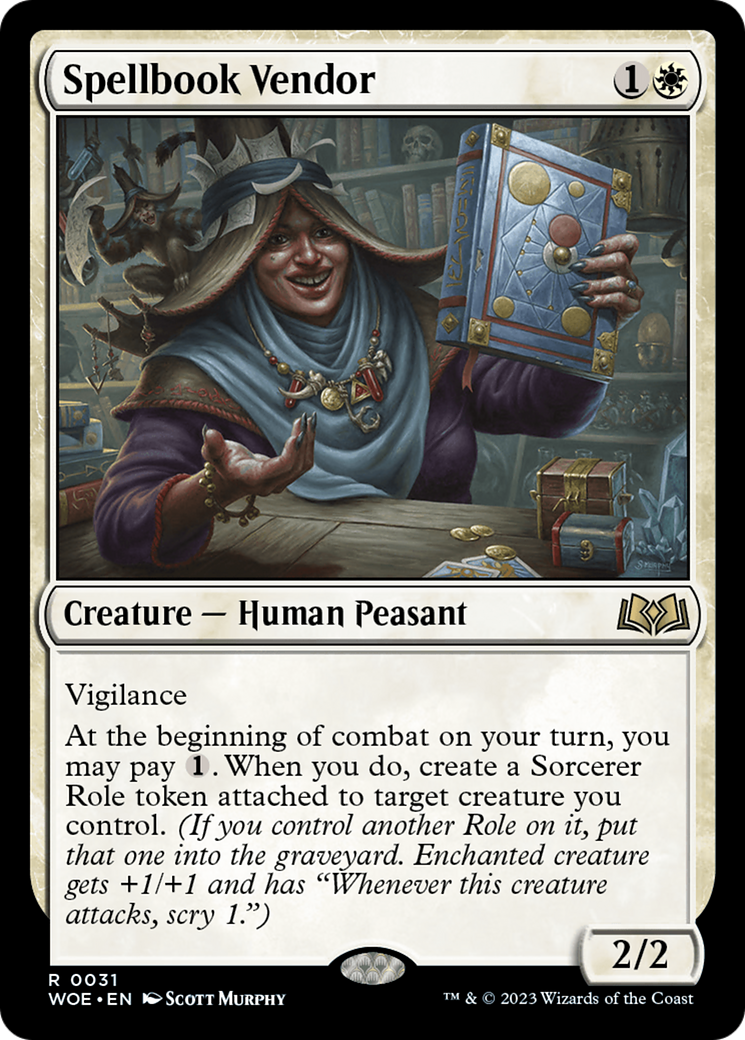 Spellbook Vendor [Wilds of Eldraine] | Dumpster Cat Games