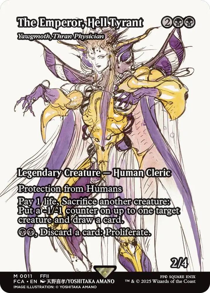 The Emperor, Hell Tyrant - Yawgmoth, Thran Physician (Showcase) [FINAL FANTASY : Through the Ages] | Dumpster Cat Games