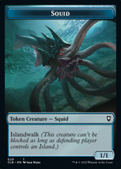 Squid // Copy Double-Sided Token [Commander Legends: Battle for Baldur's Gate Tokens] | Dumpster Cat Games