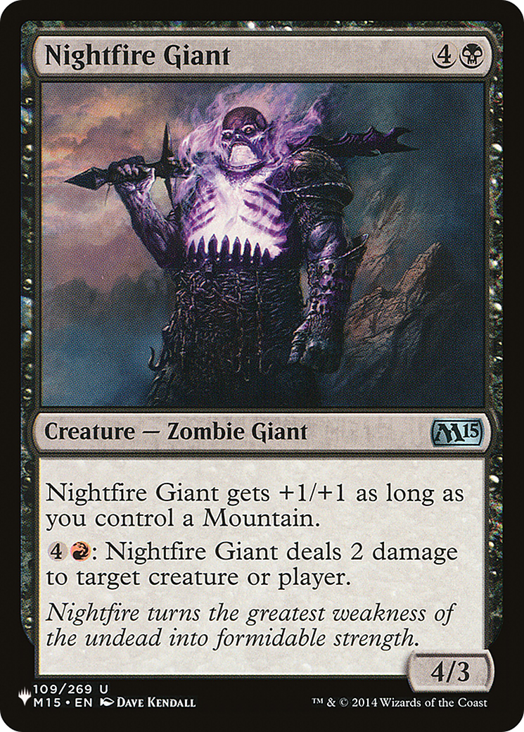 Nightfire Giant [The List] | Dumpster Cat Games