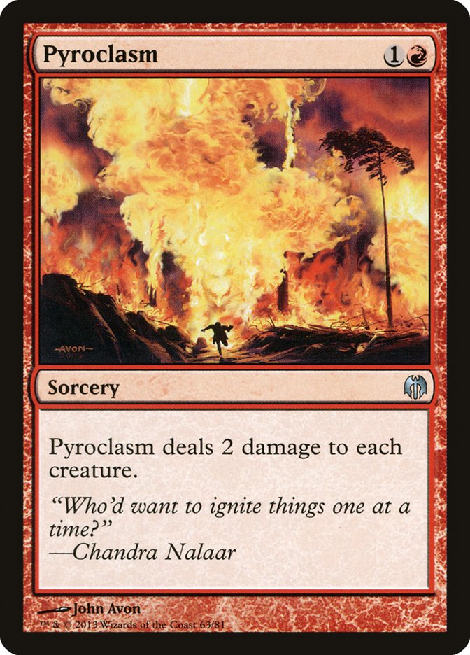 Pyroclasm [Duel Decks: Heroes vs. Monsters] | Dumpster Cat Games