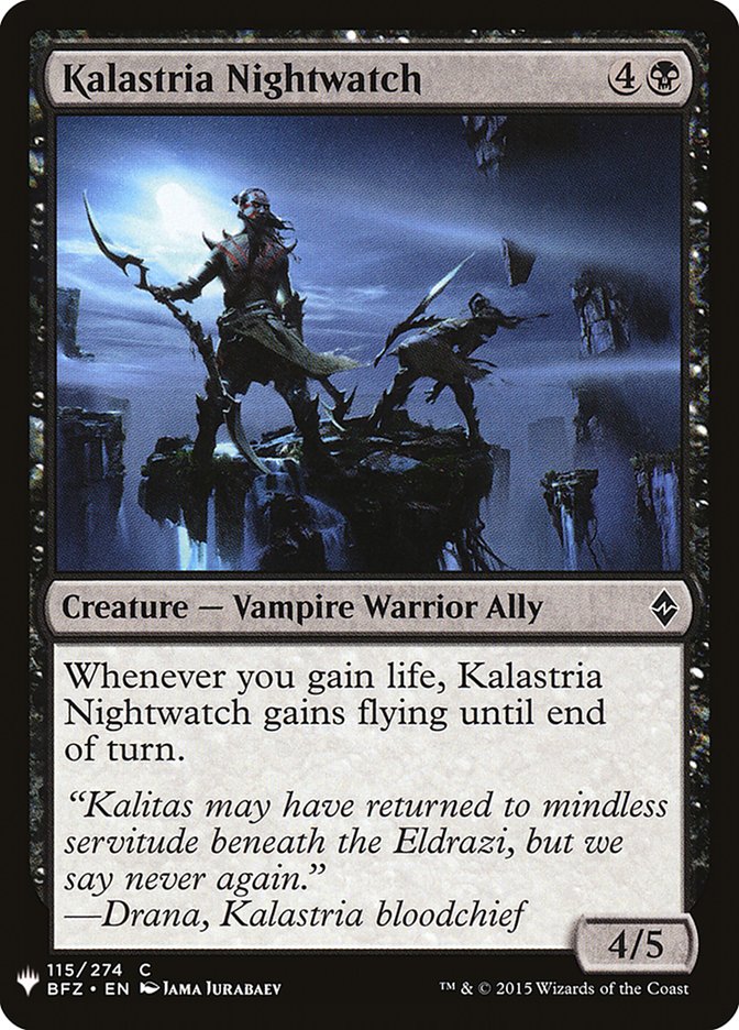 Kalastria Nightwatch [Mystery Booster] | Dumpster Cat Games