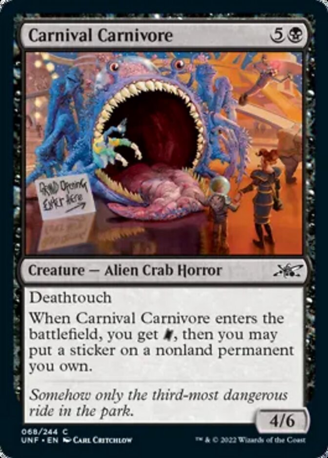 Carnival Carnivore [Unfinity] | Dumpster Cat Games