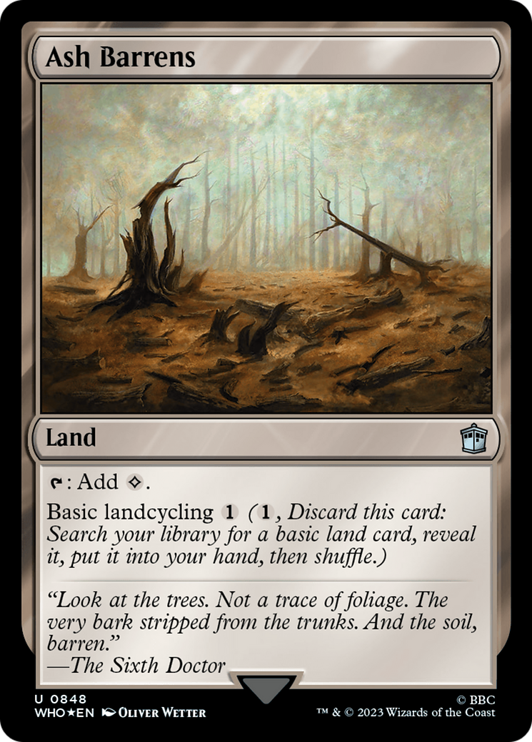 Ash Barrens (Surge Foil) [Doctor Who] | Dumpster Cat Games