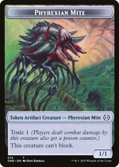 Phyrexian Mite (012) // Drone Double-Sided Token [Phyrexia: All Will Be One Tokens] | Dumpster Cat Games