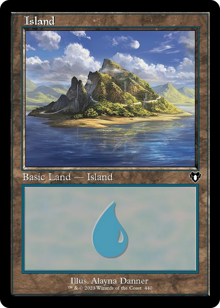 Island (440) (Retro) [Commander Masters] | Dumpster Cat Games