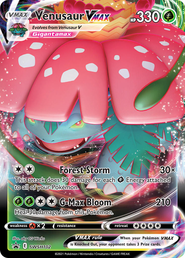 Venusaur VMAX (SWSH102) (Jumbo Card) [Sword & Shield: Black Star Promos] | Dumpster Cat Games