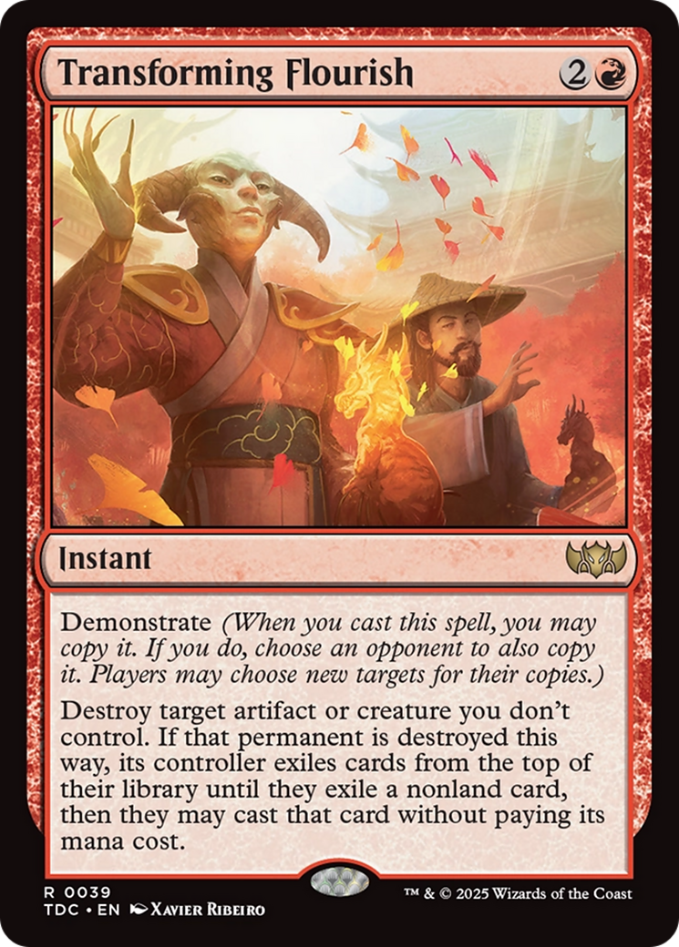Transforming Flourish [Tarkir: Dragonstorm Commander] | Dumpster Cat Games