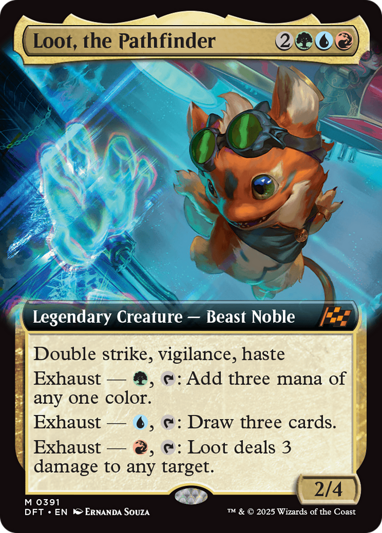 Loot, the Pathfinder (Extended Art) [Aetherdrift] | Dumpster Cat Games