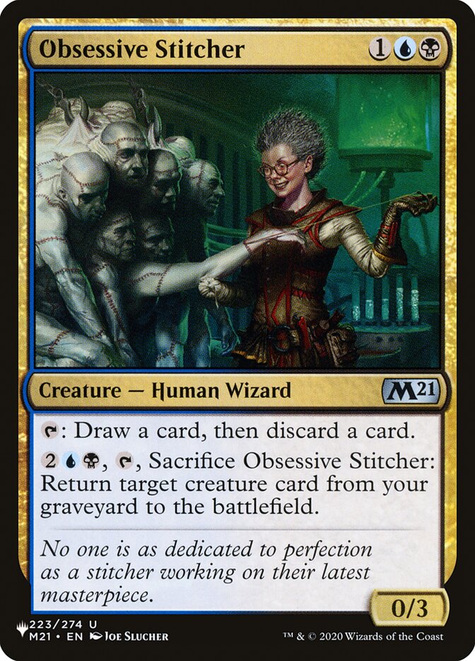 Obsessive Stitcher [The List] | Dumpster Cat Games
