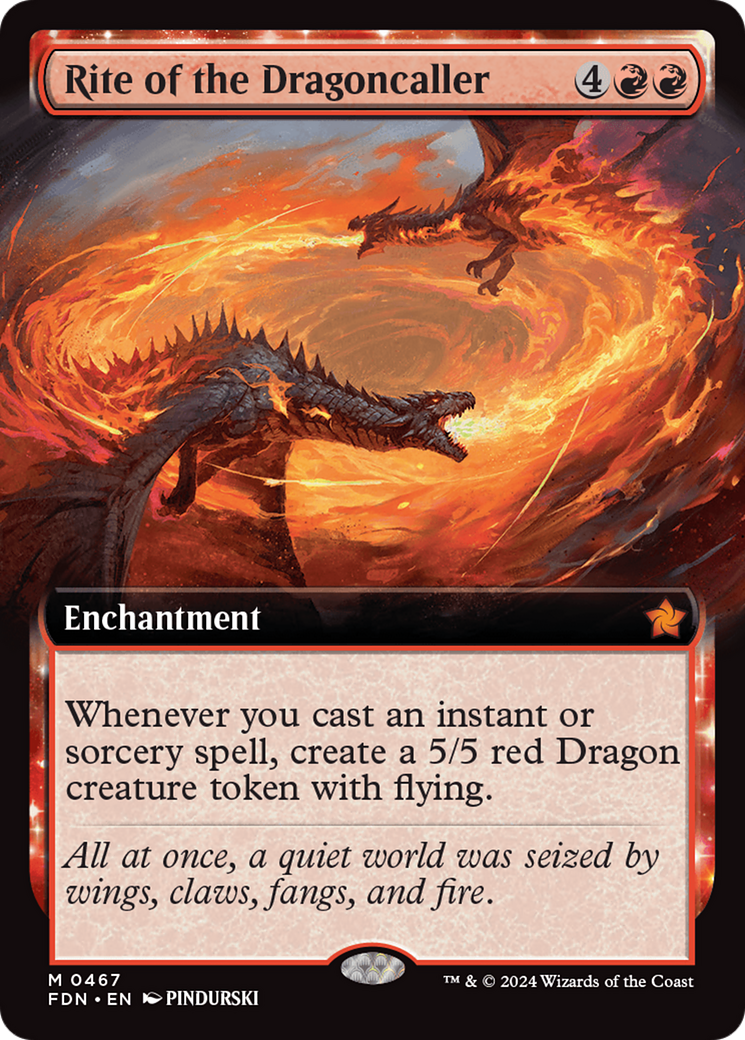 Rite of the Dragoncaller (Extended Art) [Foundations] | Dumpster Cat Games