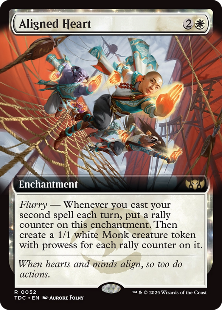 Aligned Heart (Extended Art) [Tarkir: Dragonstorm Commander] | Dumpster Cat Games