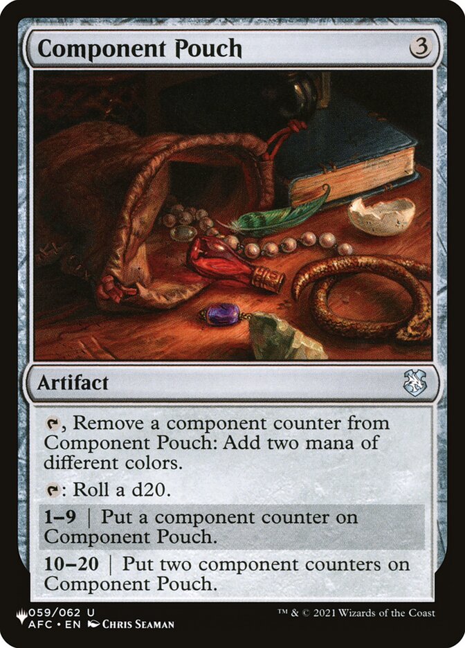 Component Pouch [The List] | Dumpster Cat Games