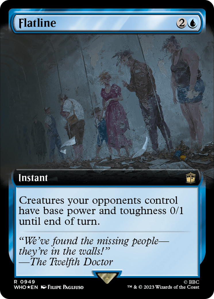 Flatline (Extended Art) (Surge Foil) [Doctor Who] | Dumpster Cat Games