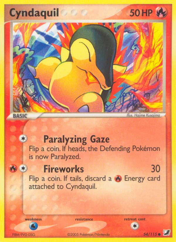 Cyndaquil (54/115) [EX: Unseen Forces] | Dumpster Cat Games