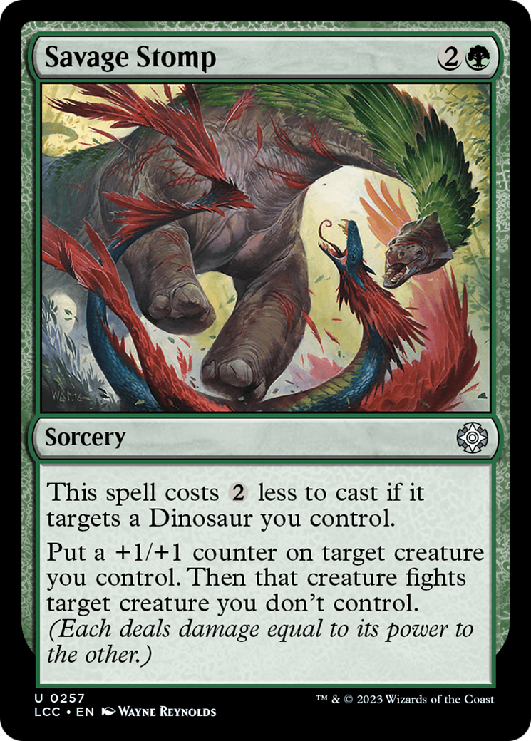 Savage Stomp [The Lost Caverns of Ixalan Commander] | Dumpster Cat Games