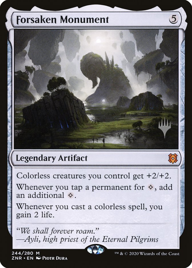 Forsaken Monument (Promo Pack) [Zendikar Rising Promos] | Dumpster Cat Games