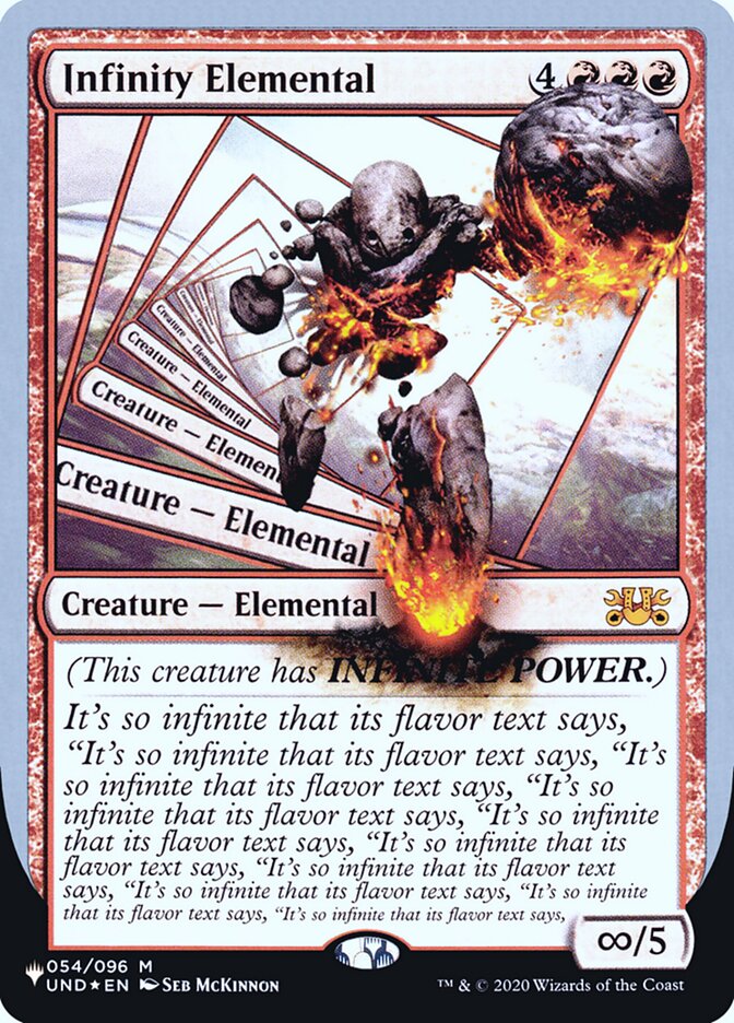 Infinity Elemental (Unfinity Foil Edition) [The List] | Dumpster Cat Games
