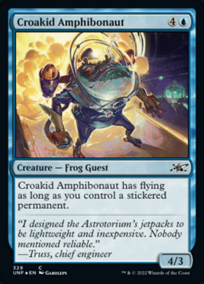 Croakid Amphibonaut (Galaxy Foil) [Unfinity] | Dumpster Cat Games