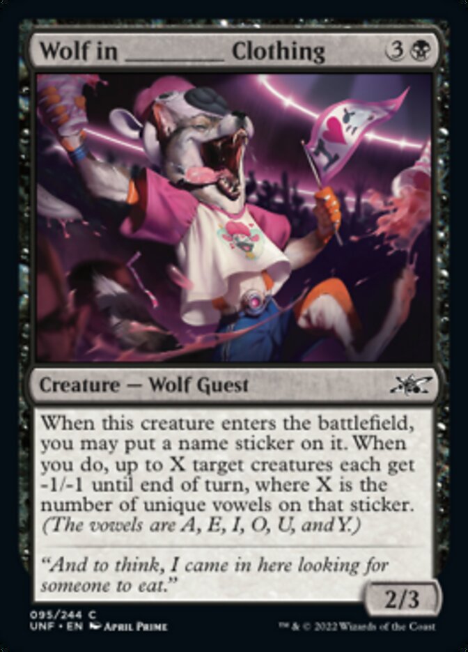 Wolf in _____ Clothing [Unfinity] | Dumpster Cat Games
