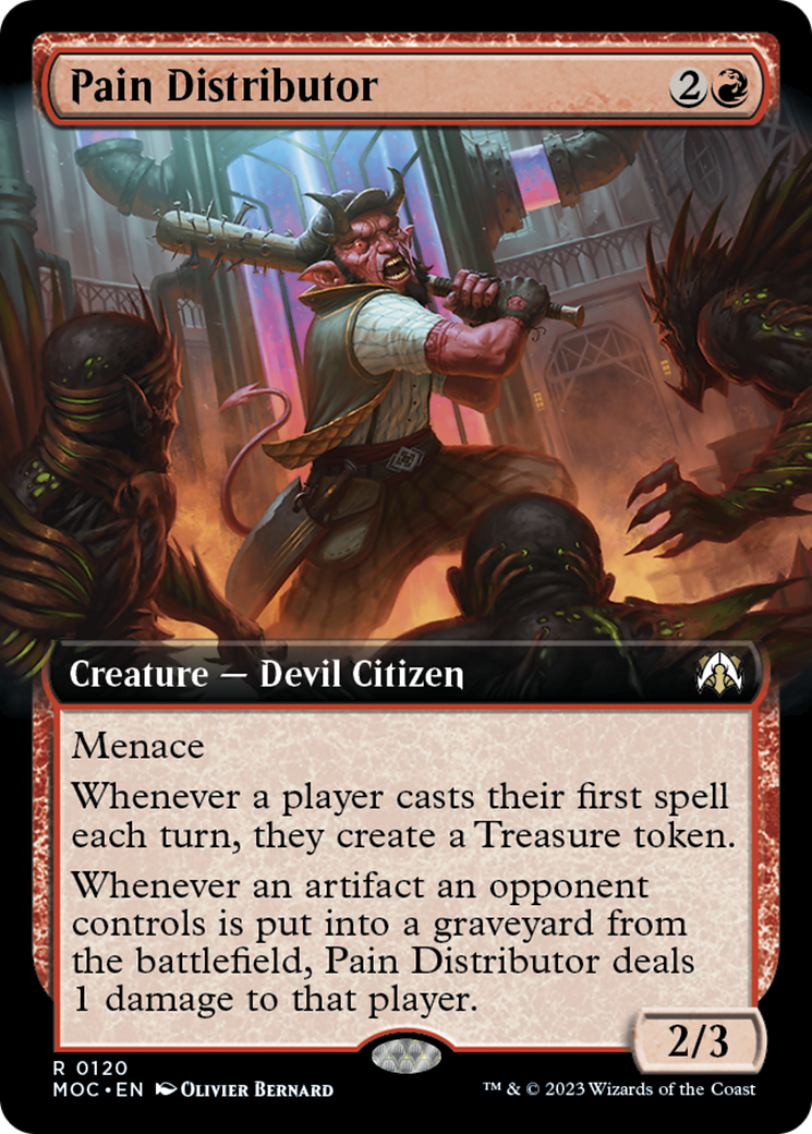 Pain Distributor (Extended Art) [March of the Machine Commander] | Dumpster Cat Games