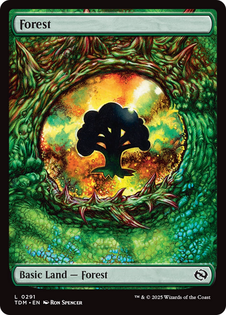 Forest (0291) [Tarkir: Dragonstorm] | Dumpster Cat Games
