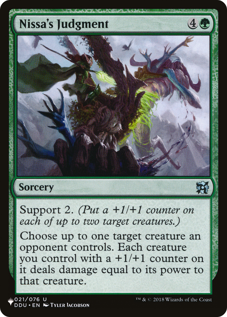 Nissa's Judgment [The List] | Dumpster Cat Games