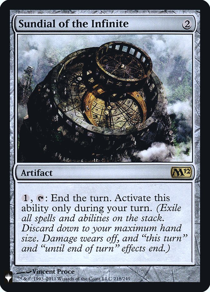 Sundial of the Infinite [Mystery Booster] | Dumpster Cat Games