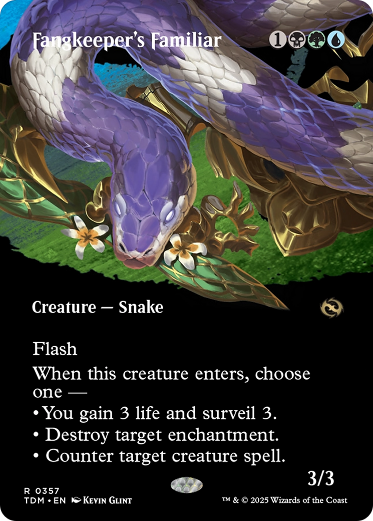 Fangkeeper's Familiar (Borderless) [Tarkir: Dragonstorm] | Dumpster Cat Games