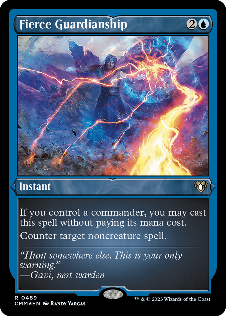 Fierce Guardianship (Foil Etched) [Commander Masters] | Dumpster Cat Games