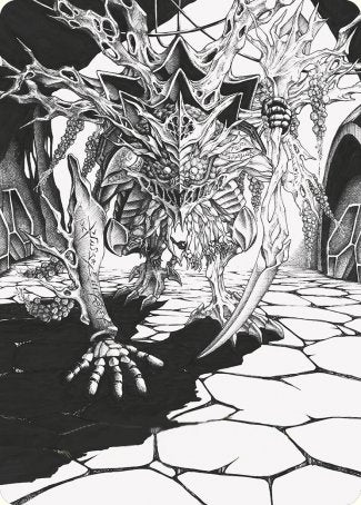 Thrun, Breaker of Silence Art Card [Phyrexia: All Will Be One Art Series] | Dumpster Cat Games