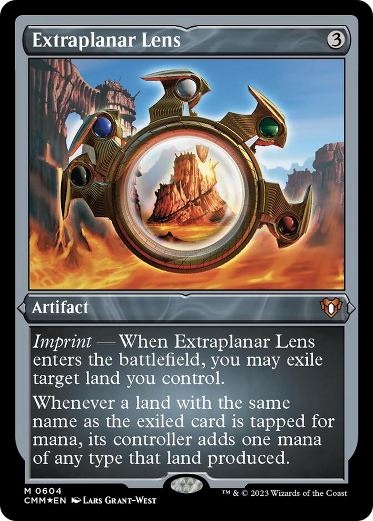 Extraplanar Lens (Foil Etched) [Commander Masters] | Dumpster Cat Games