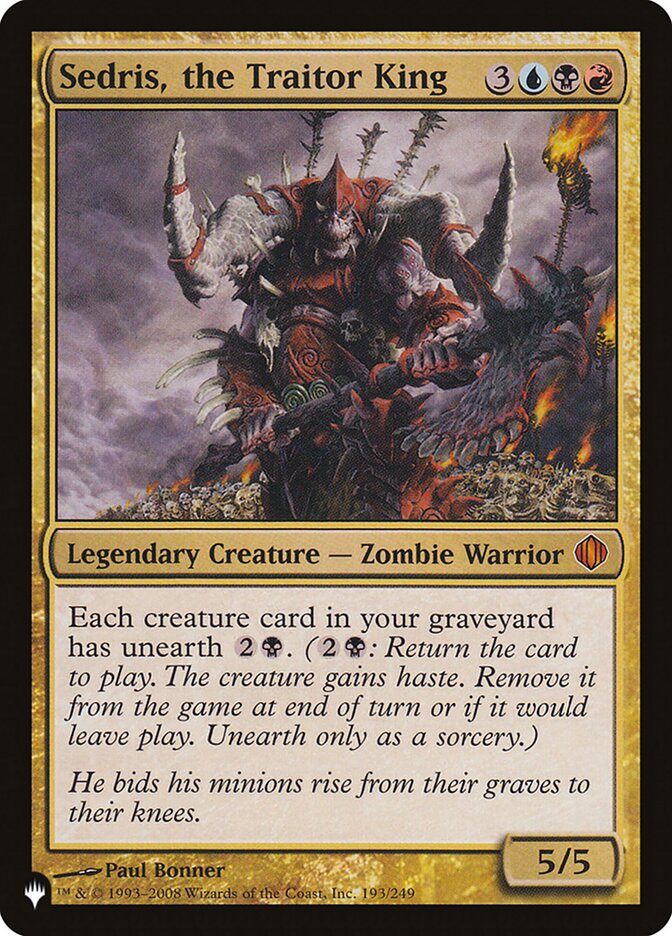 Sedris, the Traitor King [The List] | Dumpster Cat Games