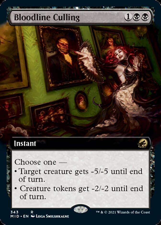 Bloodline Culling (Extended Art) [Innistrad: Midnight Hunt] | Dumpster Cat Games