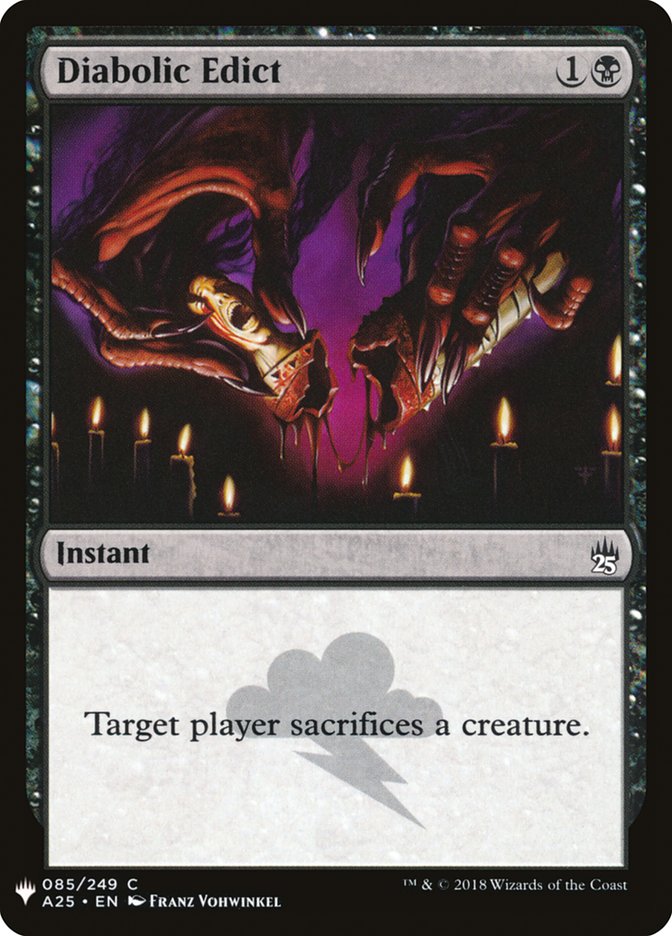 Diabolic Edict [Mystery Booster] | Dumpster Cat Games