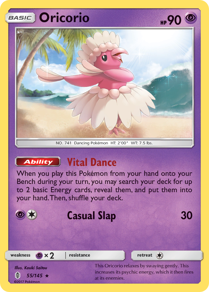 Oricorio (55/145) [Sun & Moon: Guardians Rising] | Dumpster Cat Games